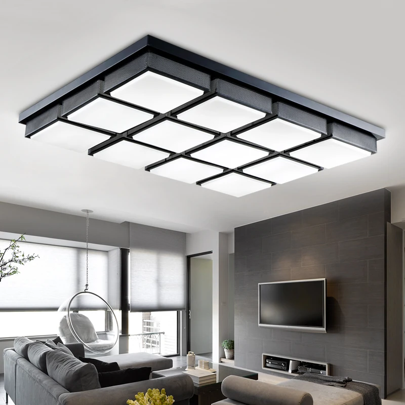 

lighting led square ceiling living room dining room master bedroom lamp creative minimalist modern Ceiling lights FG139