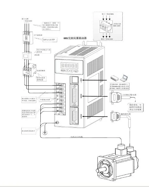 130ST-M10025 220 кВт 2600 в AC Серводвигатель 2500 Вт об/мин 10н. М. Однофазный привод переменного тока, постоянный магнит, совпадающий драйвер AASD-30A