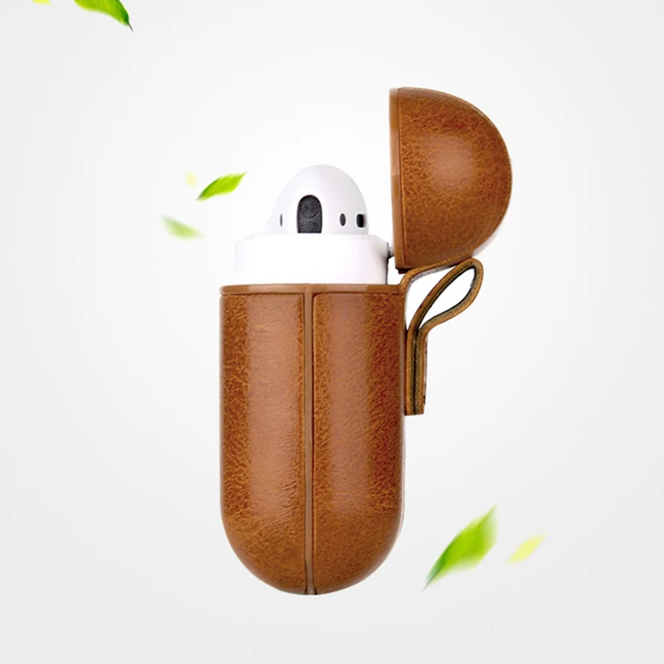 2PCS Leather Case For 2019 Bluetooth Wireless Earphone Charging Box Protective Cover For Original TWS i12 i20 i30 i60 i100 Bags  (6)