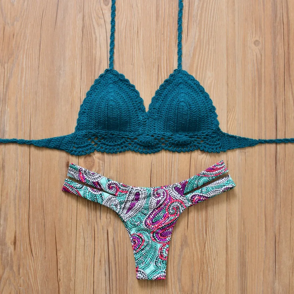 ISTider 2018 Bikini Brazilian Women Swimsuit Low Waist Swimwear Hand