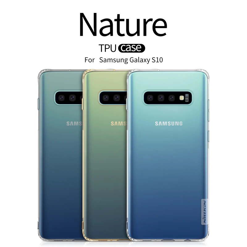 Ультратонкий силиконовый чехол Nillkin из ТПУ 0 6 мм для Samsung Galaxy S10 | Мобильные