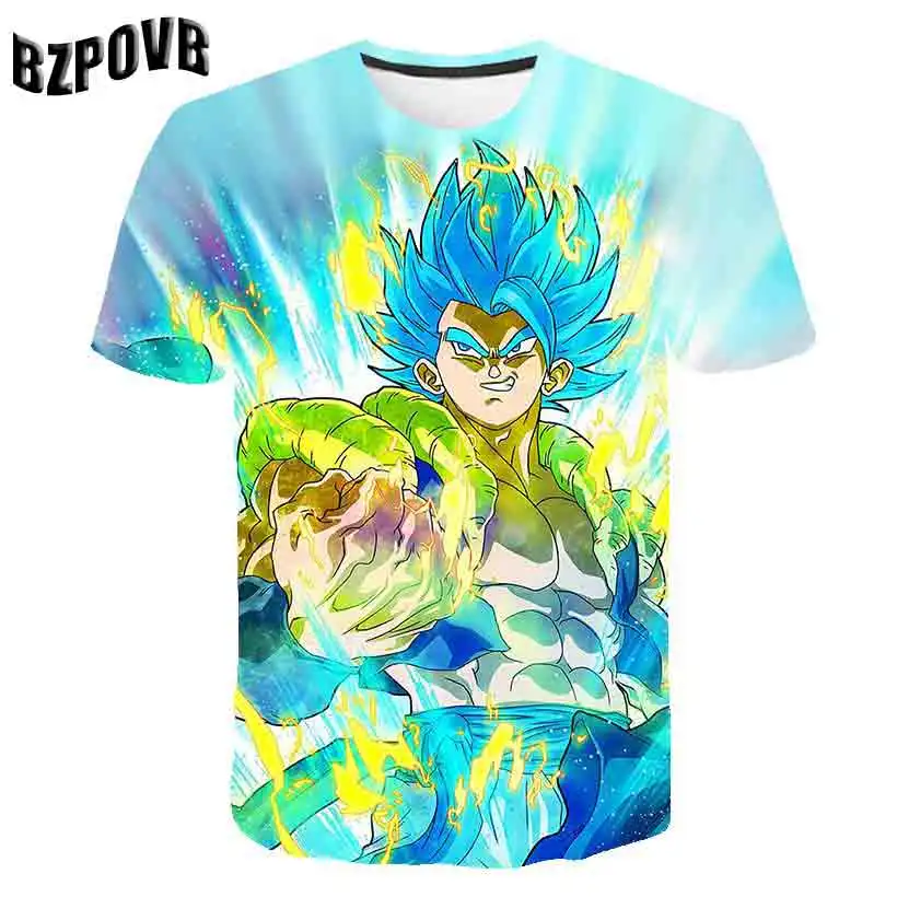 Новинка, футболка с Драконий жемчуг Bulma Super Saiyan, футболка vegeta 3D, для мужчин и женщин, аниме, для детей, Гоку, Гохан, Футболка Harajuku Lonzo Ball - Цвет: 1877