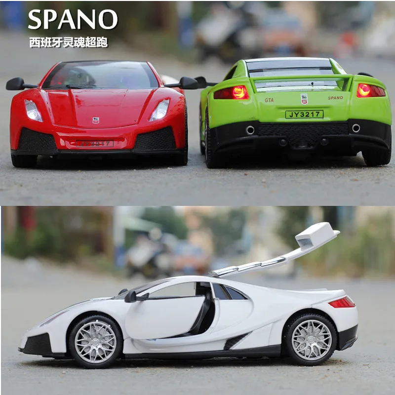 Hot New 1 32 SPANO Super Cars Metal Alloy Diecast Toy Car Model Miniature Scale