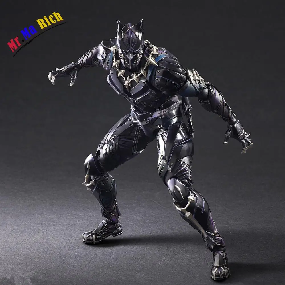 Gioca Arts Captain America Guerra Civile Pantera Nera Super-eroe Аниме ПВХ фигурка Da Collezione Modello Giocattoli 26 см |