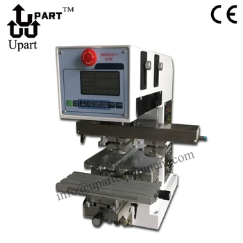 

garment label pad printer 2 color sealed ink cup pad printing machine