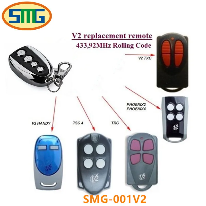 

433mhz v2 phoenix clone remote control key fob,transmitter free shipping