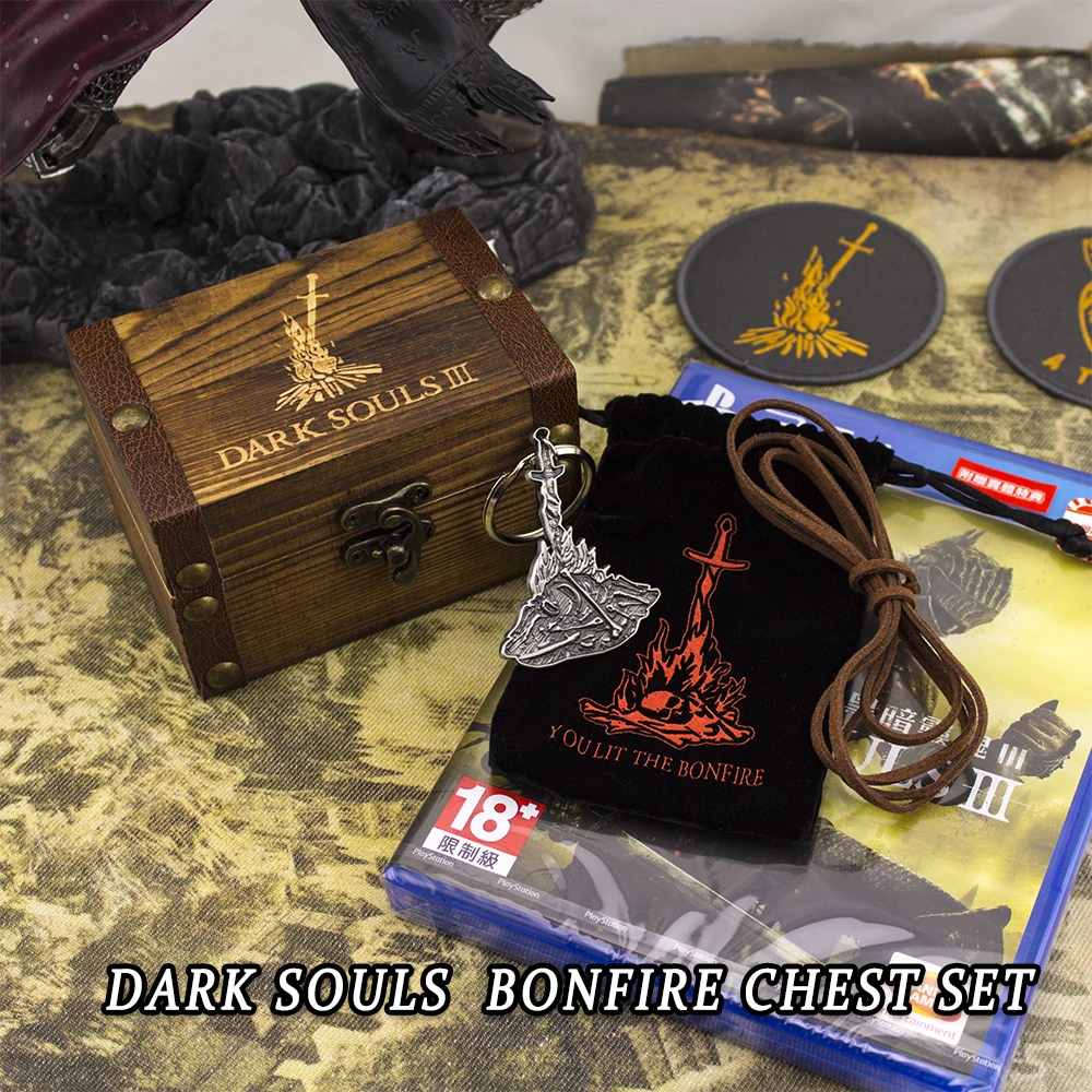 

Souls Dark 3 III Pendant With Limited Wooden Box Collection