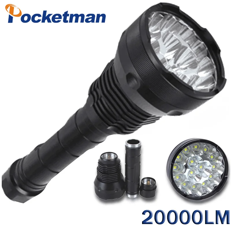 

20000 Lumens LED Flashlight 15 x T6 LED 5 Modes LED Torch Flashlight Tactical Torch Lighting Lampe Lantern Torche Lamp