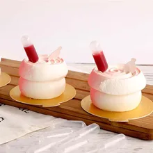 50 шт./компл. Мороженое Желе молочные капельницы пипетка соломенная капельница одноразовая соломка кекс мусс выпечка пирожных Макарон инструменты