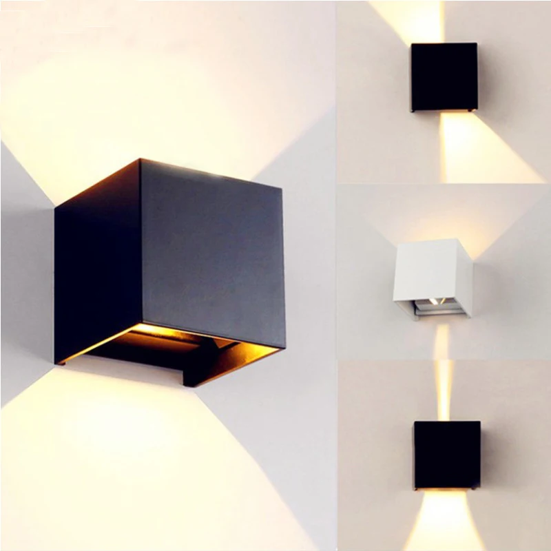 

Dozzlor 6/7W LED Wall Lamps Dimmable Waterproof Aluminum Decorate Wall Sconce Up & Down Beam Bedroom Light Warm White/cold White
