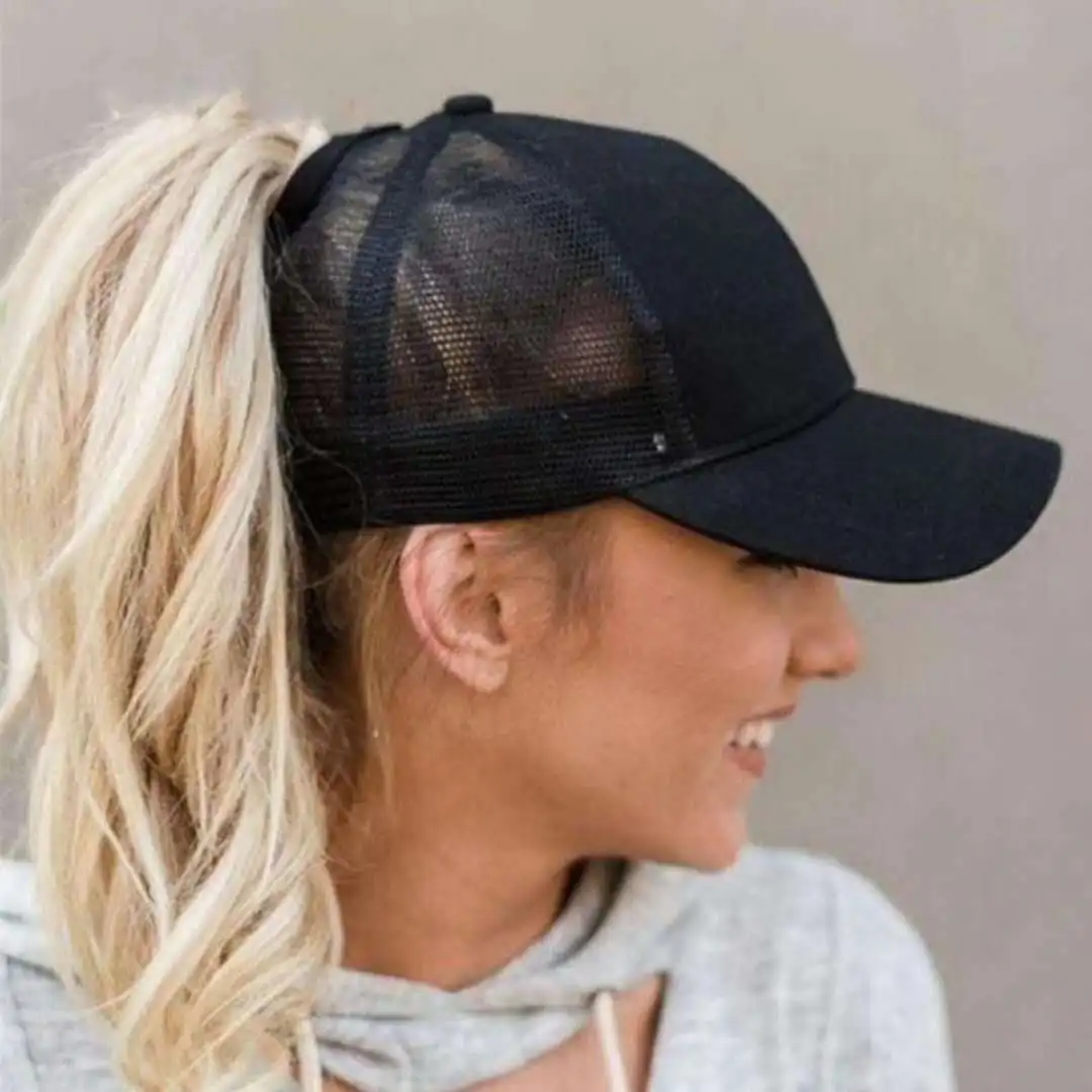 Ponytail Baseball Cap Women 2018 New Arrivals Female Causal Hatin Women's Baseball Caps from