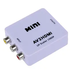 Мини AV CVBS композитный видео в hdmi converter масштабируется до 1080 P