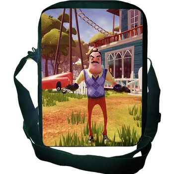 

New Hello Neighbor Crossbody Bag Students Boys Girls Kids Small Flap Bags Fashion Daily Beautiful Men Women Travel Shoulder Bag