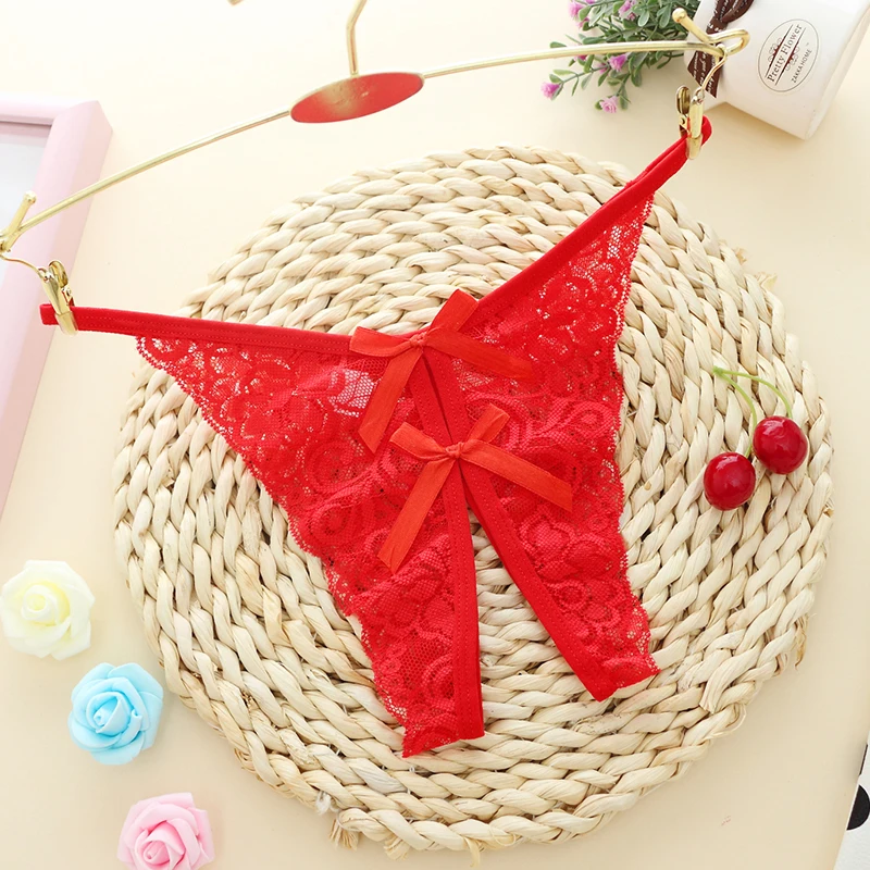 

2018 New Arrive Women Sexy Opening Crotch Panties Ladies Flower Lace Female Briefs Thongs G-string Lingerie Sexy Underwear 6813