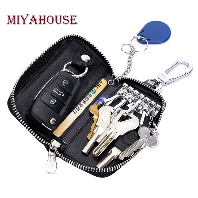 Buy Miyahouse Unisex Key Wallets Genuine Leather Men
