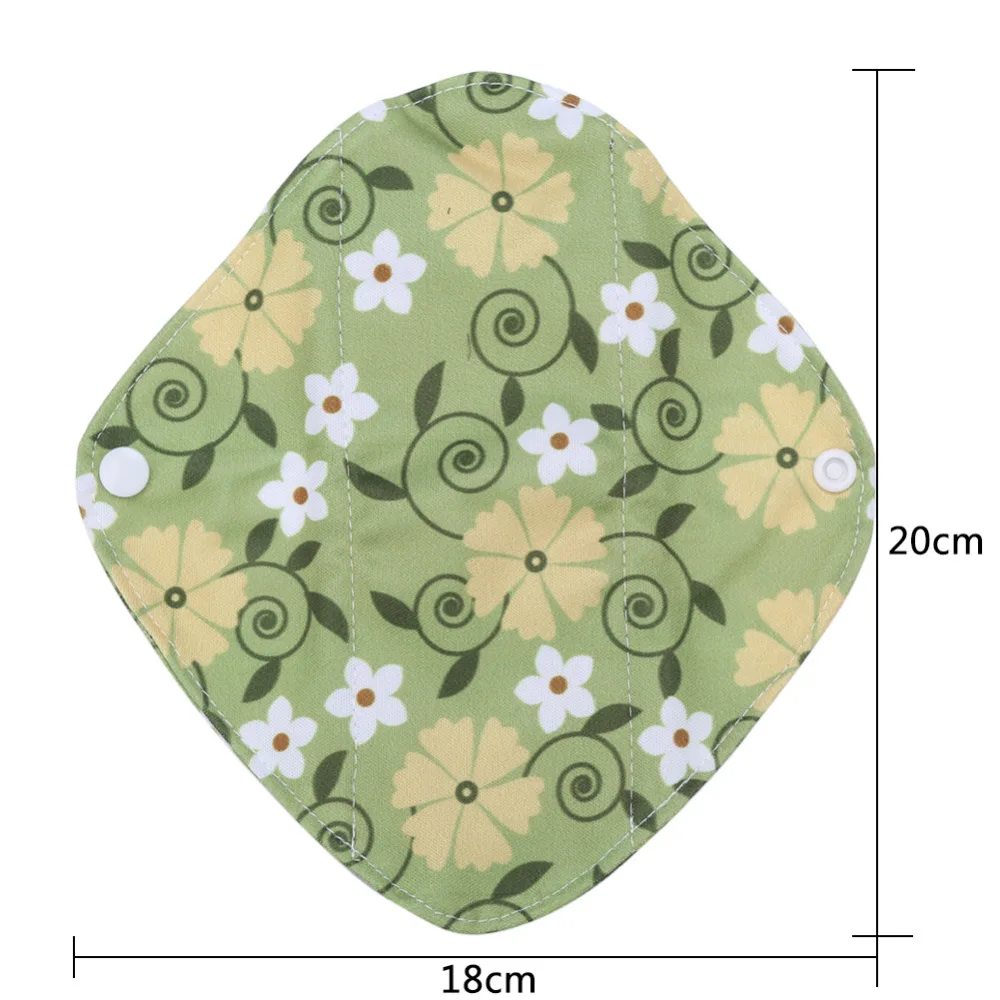 20*18 см органические бамбуковые внутренние Моющиеся Многоразовые женские гигиенические менструальные прокладки гигиенические прокладки дамские тканевые прокладки для трусиков 1 шт
