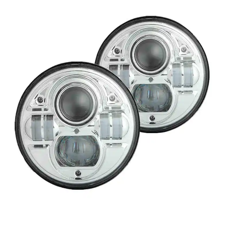 

(2PCS/SET) 7 INCH 54W ROUND HI-LO BEAM LED HEADLIGHT WITH DRL FUNCTION FOR JEEP (SILVER)