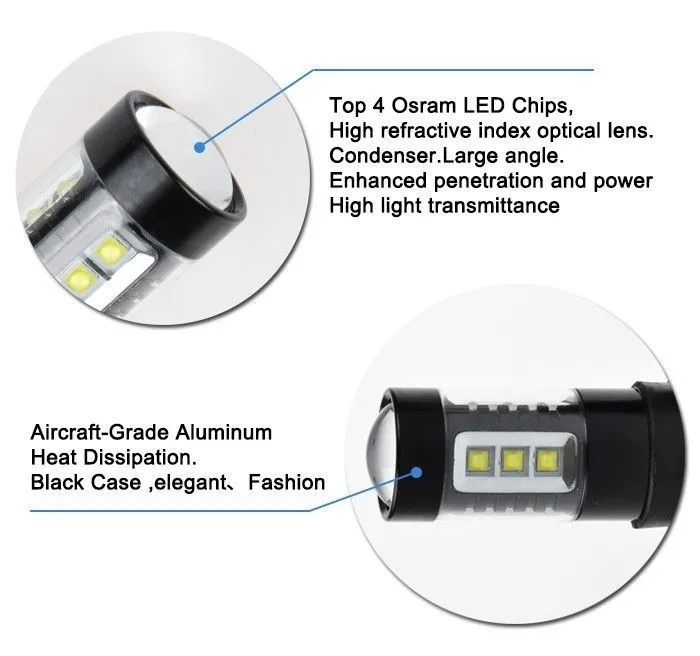 2 шт. автомобиля Высокое Мощность белый CREE чип светодиодный 9005 HB3 9145 9140 H10 дальнего света противотуманные лампочки дневные ходовые огни для авто грузовой автомобиль внедорожник