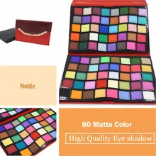 Новое высокое качество Профессиональный штатив Pro 80 матовая цветная Косметика Палитра набор для макияжа яркие тени для век в красном цвете Благородные сумки B006-R