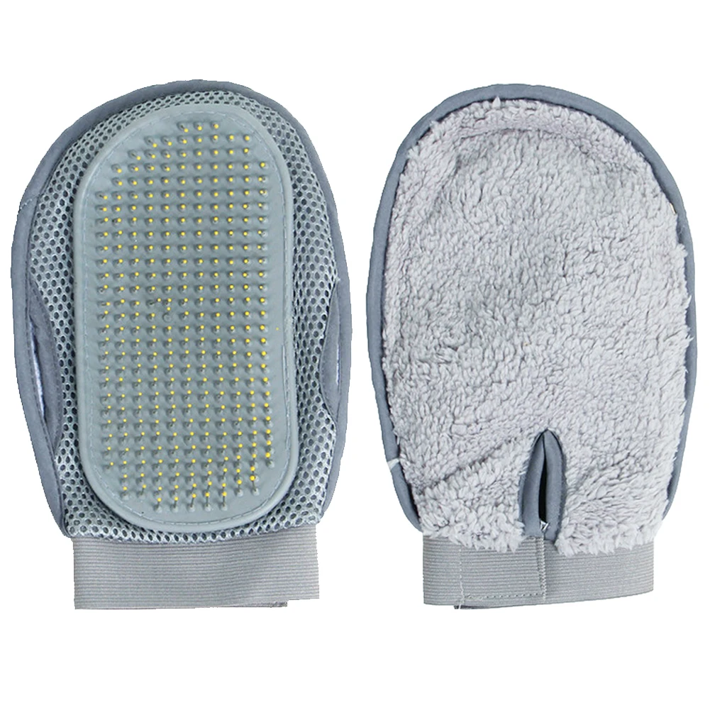 Dog Portable Cleaning Brush Pet Bath Stainless Steel Needle Grooming Glove Washing Tool Double Faced Mesh Elastic Massage Dog Portable Cleaning Brush Pet Bath Stainless Steel Needle Grooming Glove Washing Tool Double Faced Mesh Elastic Massage