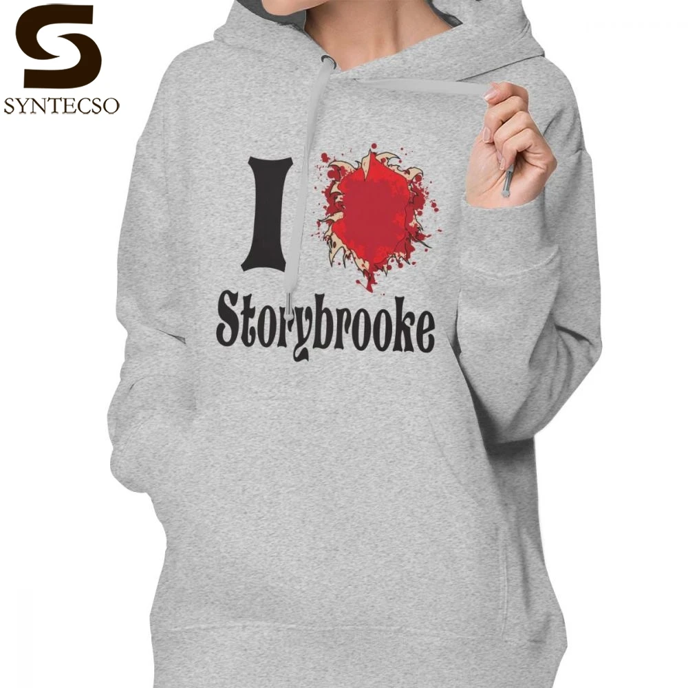 

I Love New York Hoodie Once Upon A Time I Love Storybrooke Hoodies Streetwear Cotton Hoodies Women Blue Simple Pullover Hoodie