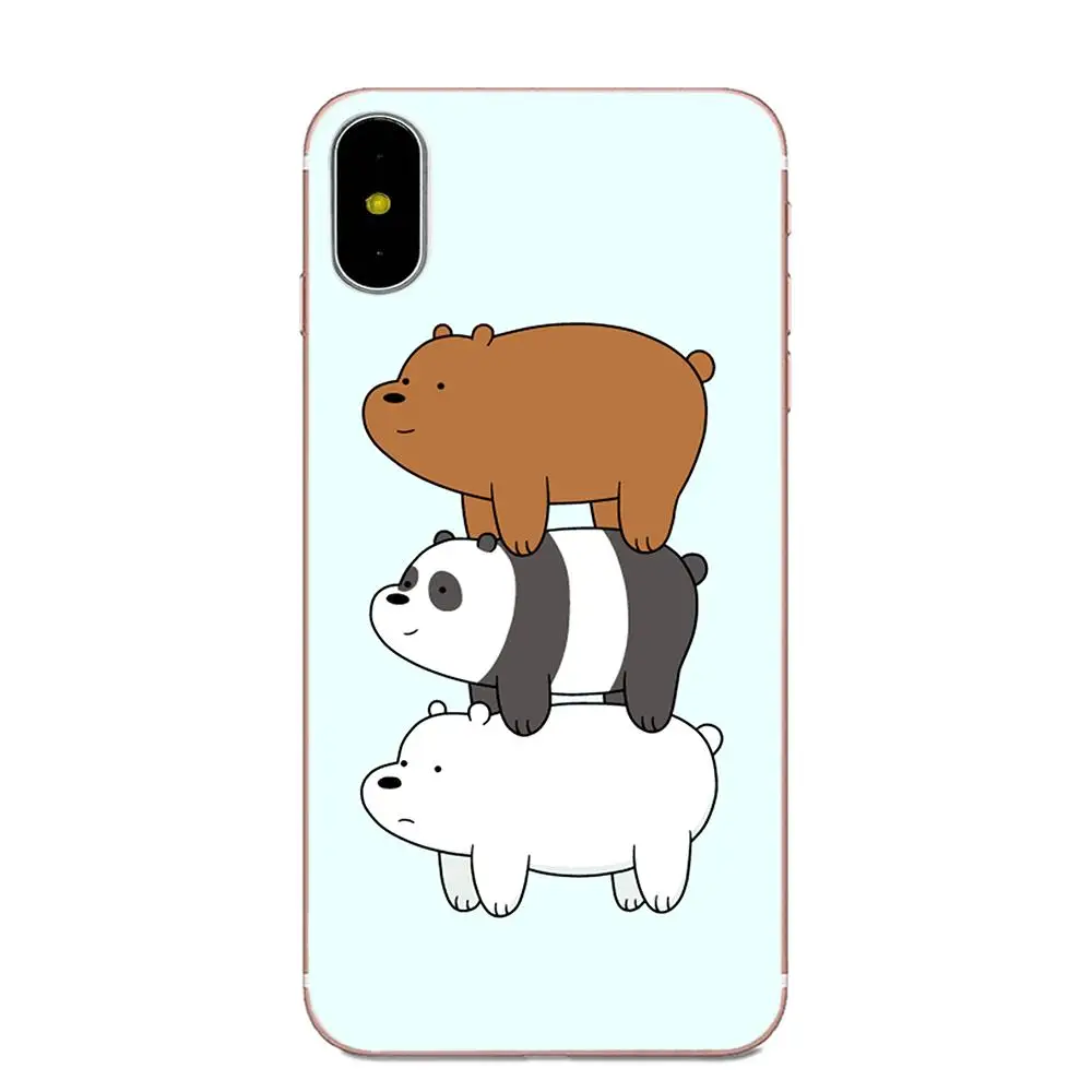 Для Sony Xperia Z Z1 Z2 Z3 Z4 Z5 compact Mini M2 M4 M5 T3 E3 E5 XA XA1 XZ Premium TPU Luxury We Bare Ice Bear Panda|Чехлы-накладки| |