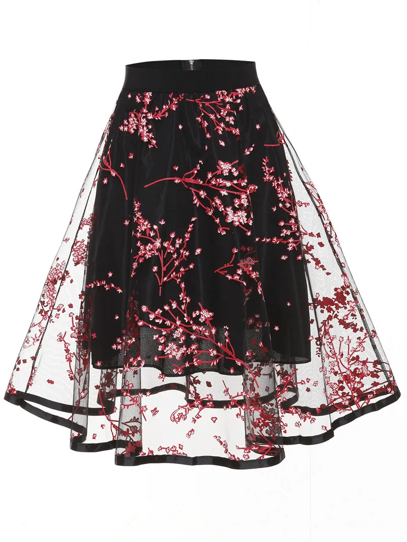 

Short Mesh WomenS Mini Black High Waist Skirts Womans Sexy Shorts Flower Girls Skirts Sweet Streetwear A-Line Soft Classic Femme