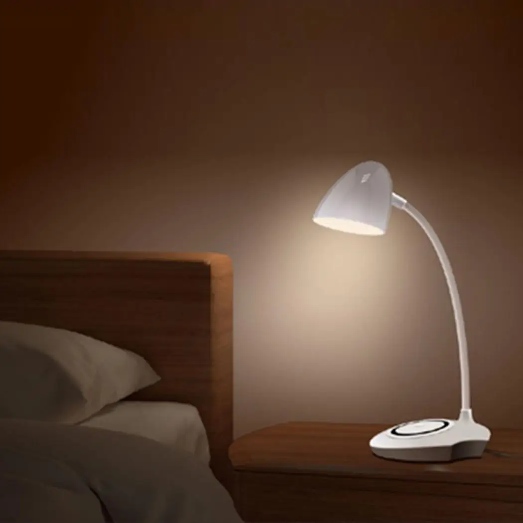

Folding Eye Protection LED Table Lamp 5 5 V / 2 A with 2500 K-6000K Qi White Wireless Charger