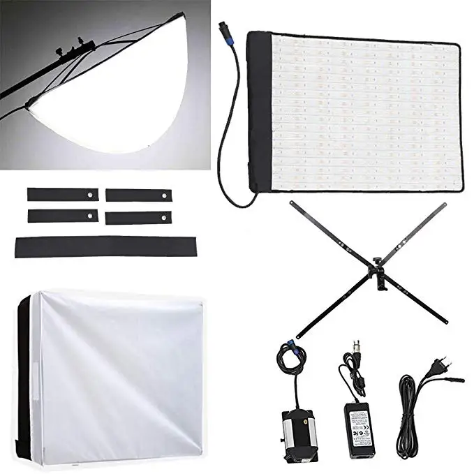 US $258.72 FalconEyes RX18T Foldable RollFlex LED Light Kit 5600kRX18OB Extended Softbox DiffuserRX18SB Standard Diffusor