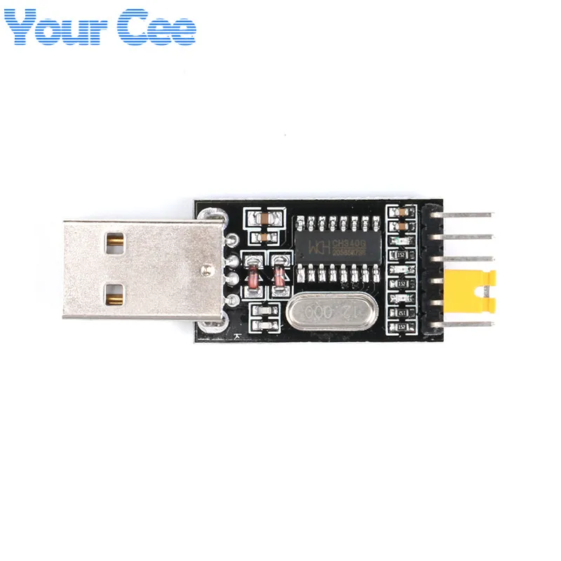 USB to TTL UART Module CH340G CH340 USB Microcontroller Download Cable Brush Board USB to Serial 3.3V 5V Switch (4)