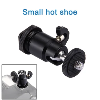 

Aluminum Rotatable 1/4" Screw Tripod Mount Hot Shoe Adapter Head for SLR Camera HJ55