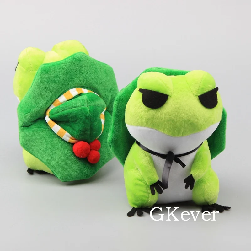 Японский мультфильм путешествия лягушка милая мягкая плюшевая кавайная игрушка лягушка мягкие животные 8 "20 см