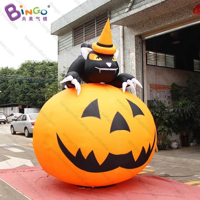 Lighted 10ft Inflatable Cat 3m High Lighted 10ft Inflatable Cat 3m High Airn Pumpkin