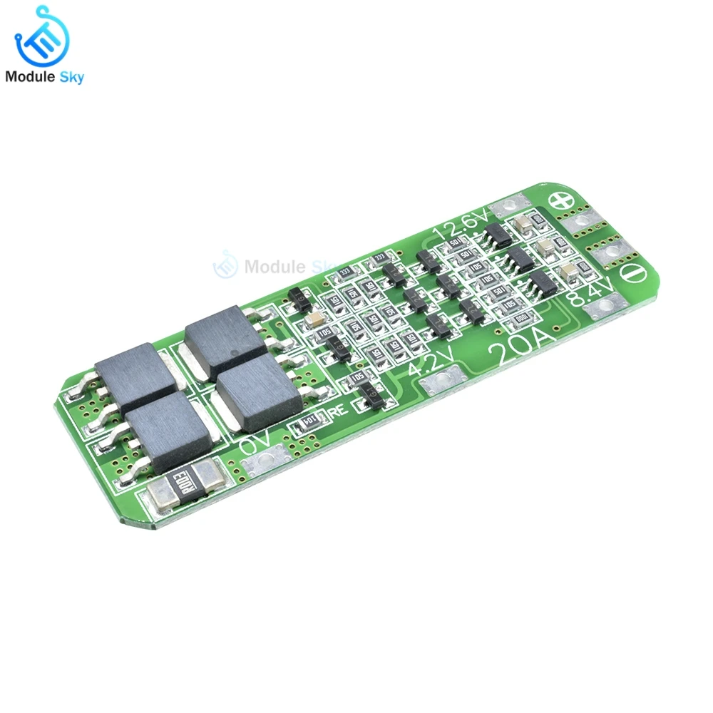 

5 pcs Bms 3S 20A Lithium Battery 18650 Charger Protection Board PCB BMS 12.6V Cell Charging Protecting Module Balancer Atmega