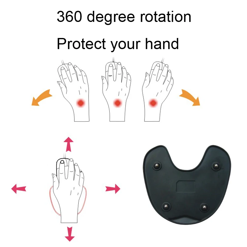 Скользящая вращающаяся подставка для запястья коврик для мыши пена с эффектом памяти, эргономичная скользящая рука коврик игровой Здоровый Коврик для мыши для игры ПК компьютер