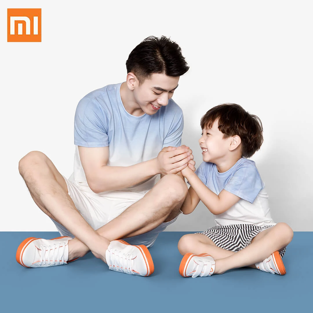 Xiaomi Four seasons детские S ребенка Удобная парусиновая обувь ноская мягкая прогулочная обувь; резиновая подошва Нескользящая повседневная обувь