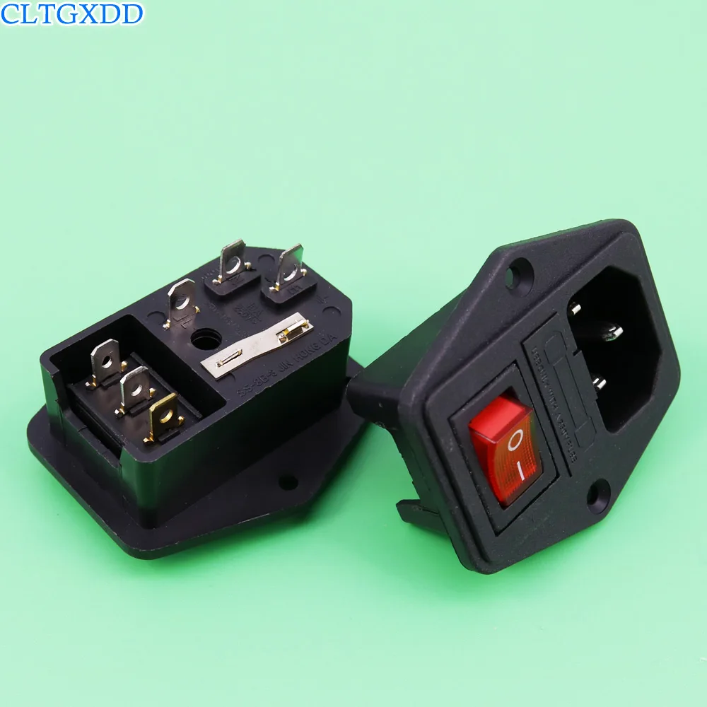 cltgxdd with 10A fuse ! power socket with Rocker Switch ac socket 3