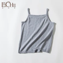 Новая шелковая Облегающая майка на бретельках одежда с u-образным вырезом для девочек Удобная дышащая однотонная женская одежда без рукавов
