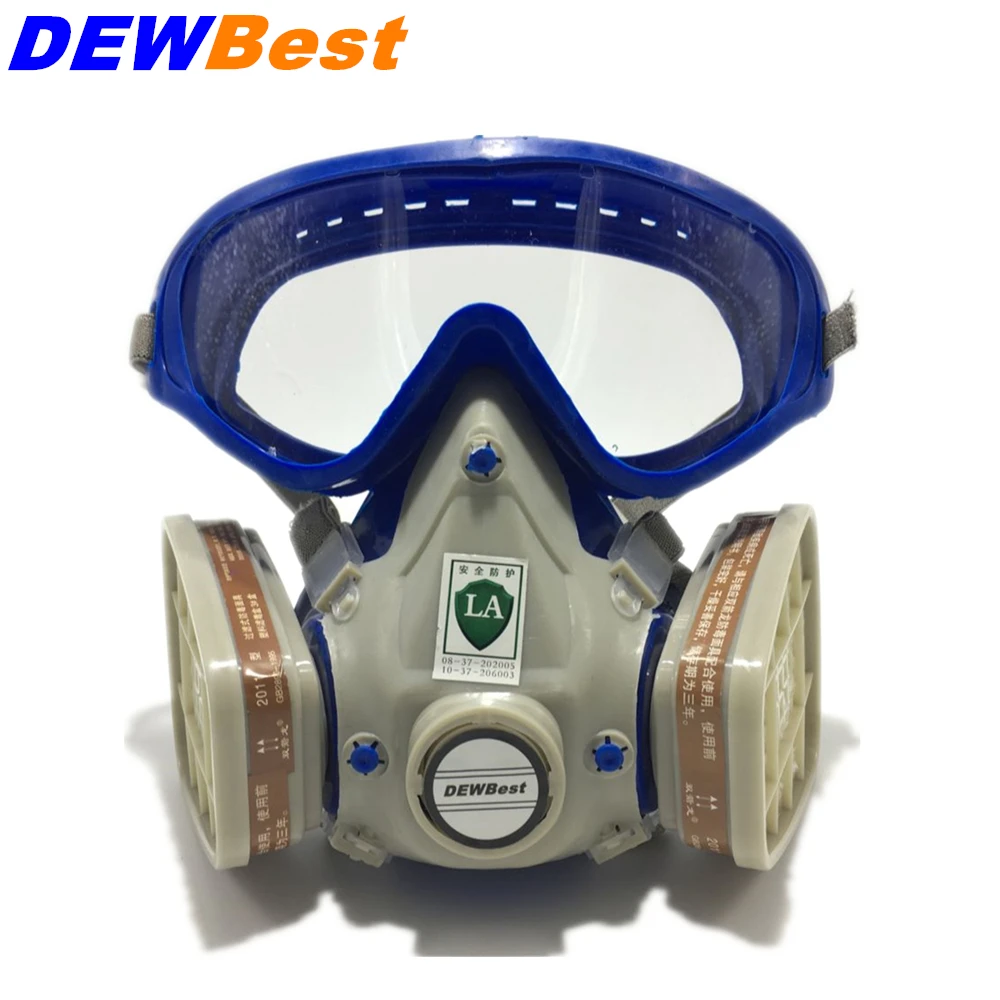 

Silicone respirator gas mask pesticide pintura full face carbon filter mask paint spray gas boxe protect mask Free shipping