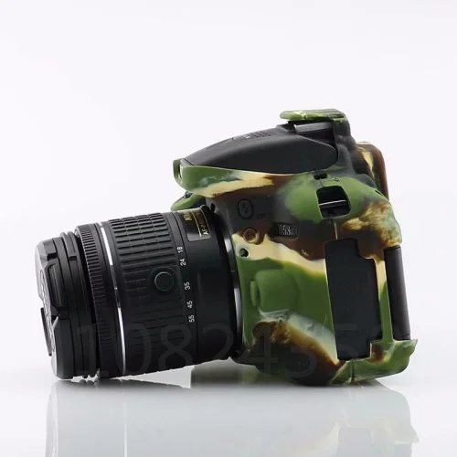 Приятный мягкий силиконовый резиновый защитный чехол для DSLR камеры, чехол для Nikon D5300