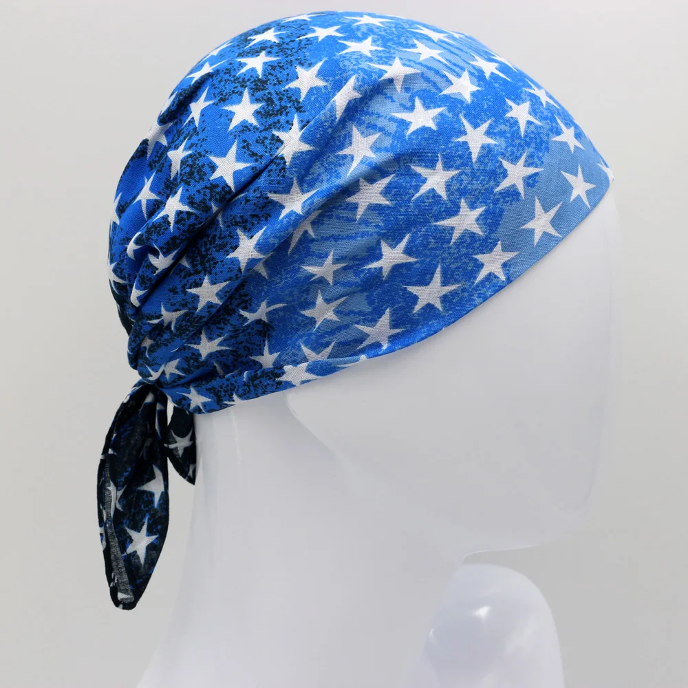 

Stars Cotton Pocket Square Men Handkerchief Girl Headband Women Bandanas Ladies Neckerchief