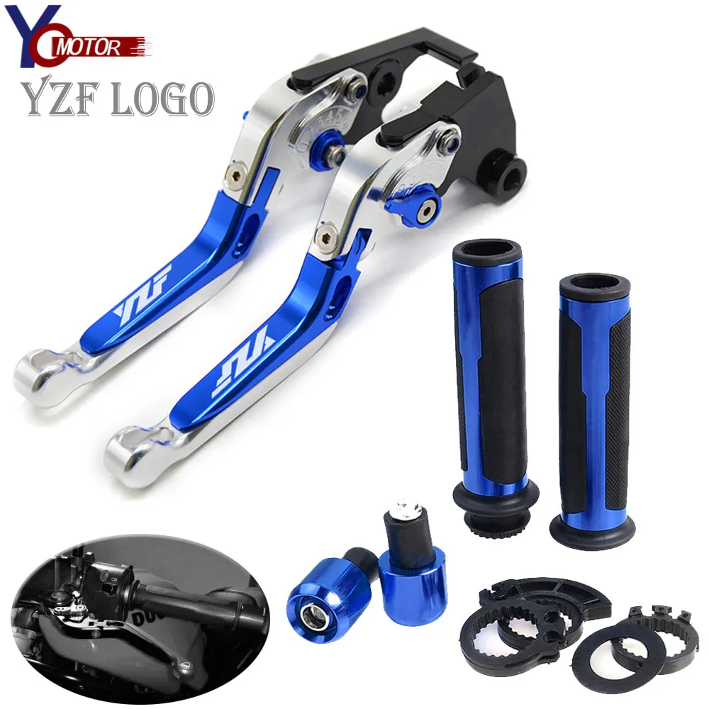 FOR YAMAHA YZF R1 2004 2005 2006 2007 2008 YZF R1 Motorcycle handle handlebar grips ends Brake Clutch & Ornamental Mouldings| - AliExpress