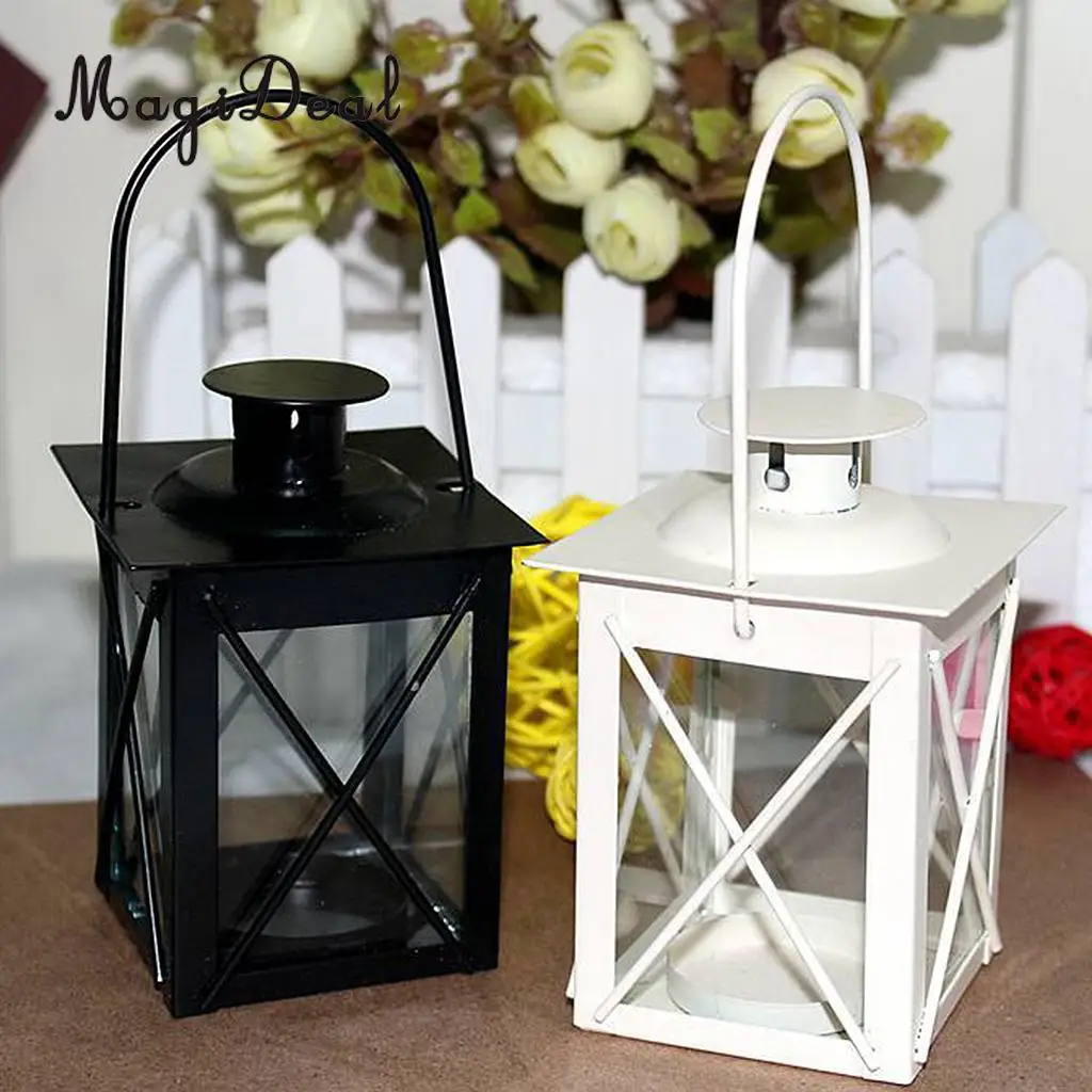 MagiDeal 10Pcs Antique Lantern Candelabrum Candle Tealight Holder Hanging Garden Table Stand for Home Bar Wedding Holiday Party MagiDeal 10Pcs Antique Lantern Candelabrum Candle Tealight Holder Hanging Garden Table Stand for Home Bar Wedding Holiday Party