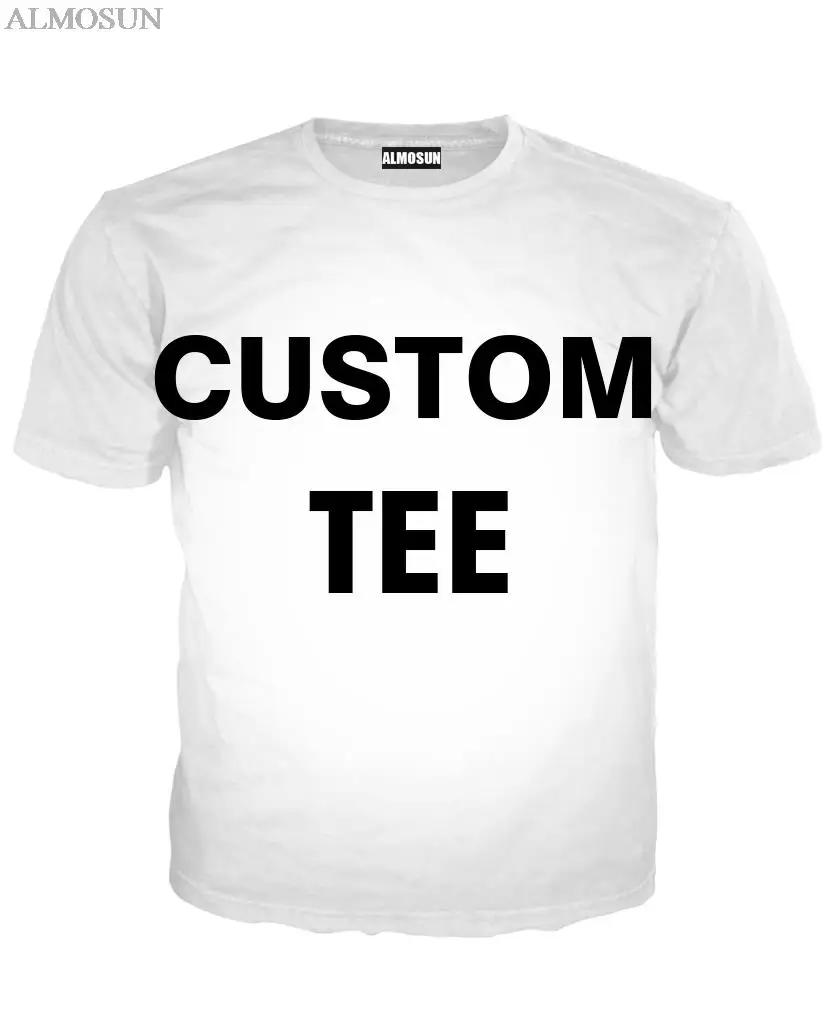 ALMOSUN Summer Street Style Hip Hop 3D Print Custom T-Shirts Short Sleeve Brand Clothing Tops Tee for Women Men US SIZE XXS-4XL