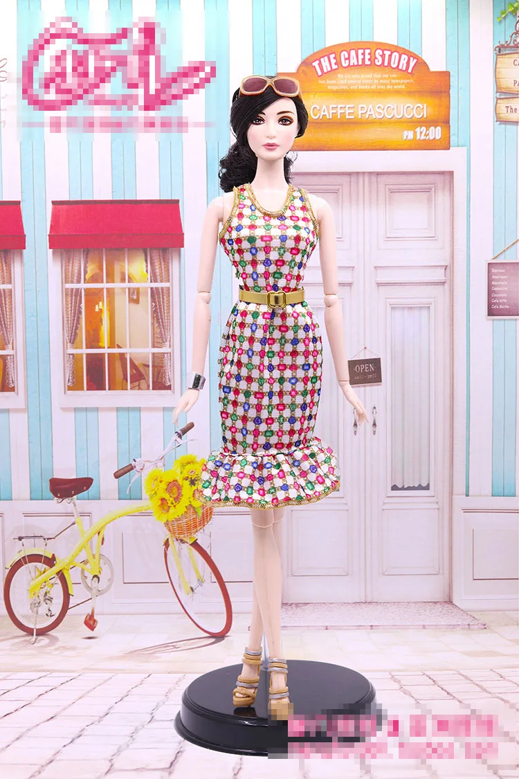 Одежда для кукол, платье, красивое модное платье для куклы BB BBI932