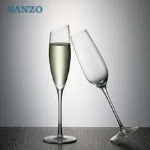 Наклонное шампанское стекло искусственно выдувное бессвинцовое Хрустальное стекло коктейльное стекло сладкий бокал для вина Кубок 2 палочки 920002