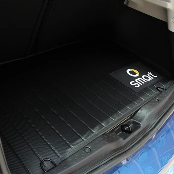 

Car rear tail box anti-dirty pad carbon fiber pattern black trunk mat For new Smart 453 Forfour Car Non-slipmat RefitAccessories