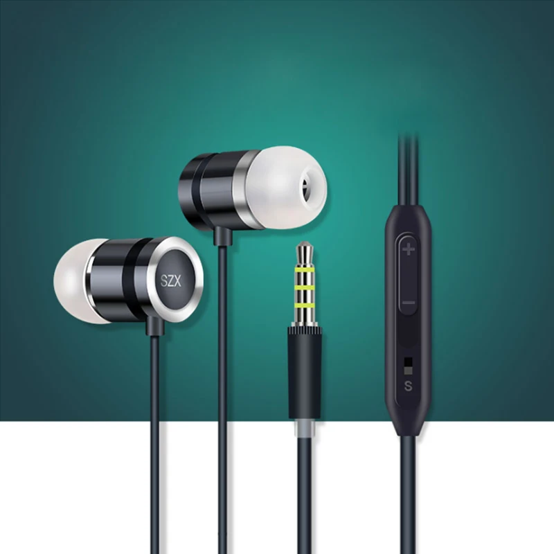 

3.5mm in ear Earphone with Mic Noise Canceling Earbuds Heavy Bass for Android Phones and iphones 3.5mm Earphone in Line Control