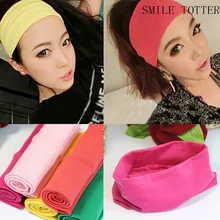 

Fashion headwear candy color hair ribbon cotton wide headband high-end absorb sweat headband European South Korea trendy jewelry