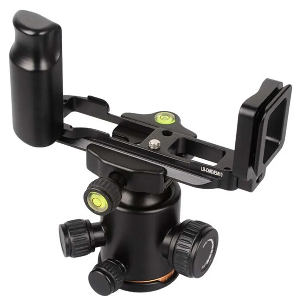 Fotga Verticale Di Tipo L Staffa Treppiede A Sgancio Rapido Piastra Di Base Della Maniglia Grip Per Olympus Omd Em10 E-M10